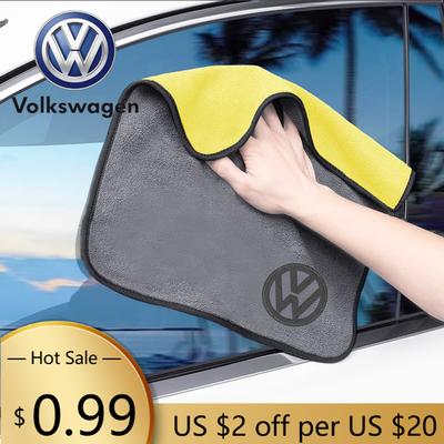 Для VOLKSWAGEN VW Автомобильное полотенце из микрофибры для мойки Автомобильная чистящая и сушащая салфетка Салфетка для ухода Для Volkswagen VW GTI Golf Polo T5 Tiguan Pass