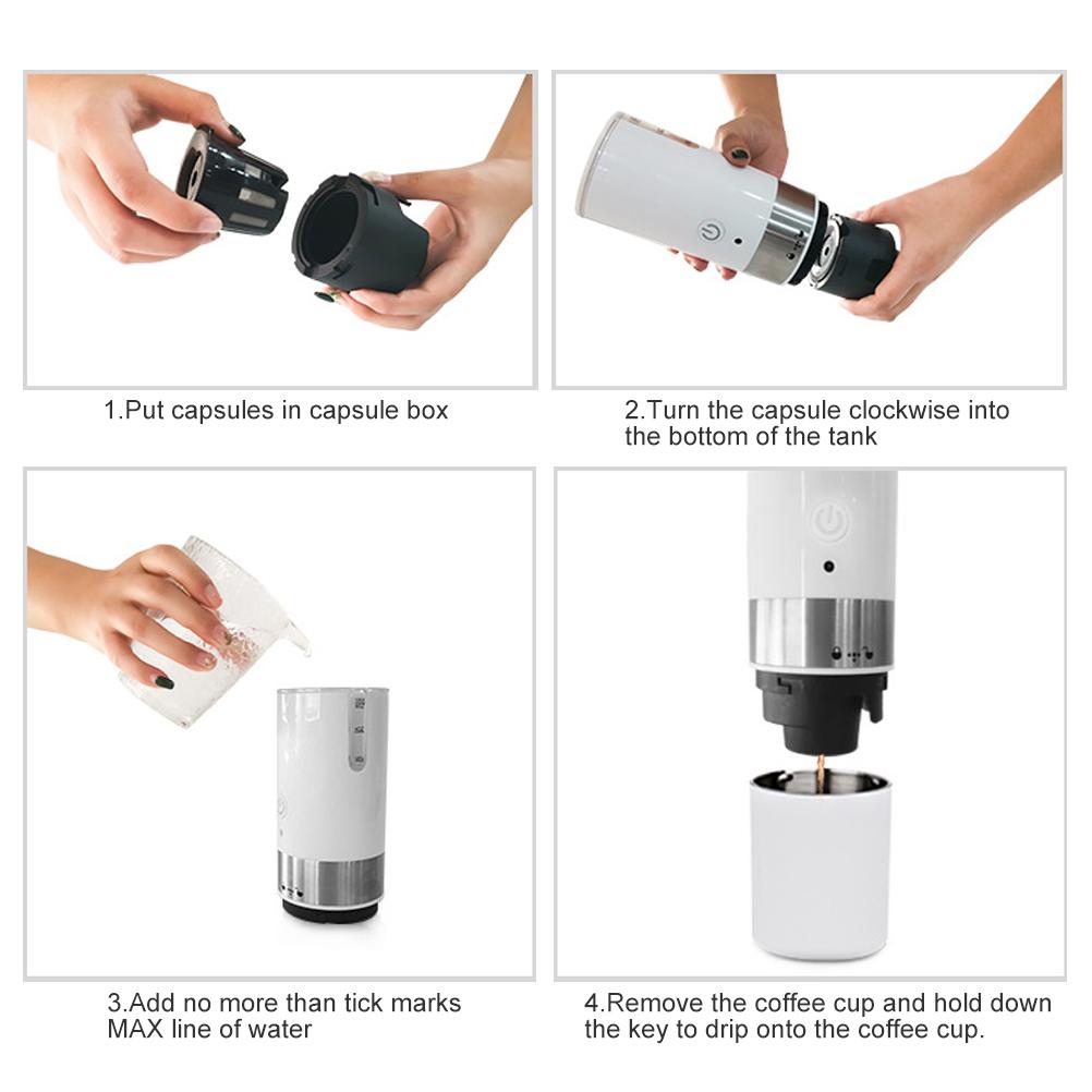 Portable Espresso Machine USB Coffee Maker Small Travel Coffee Machine