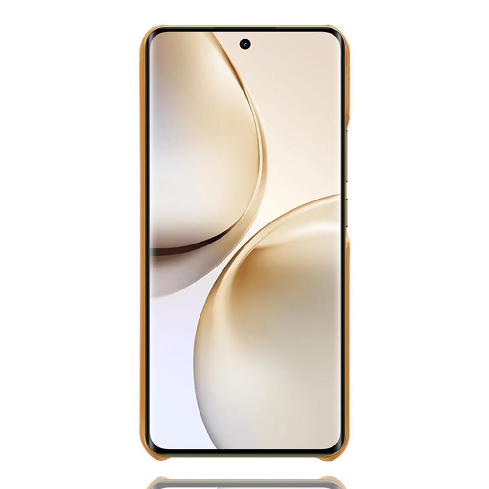 Для Realme 14 Pro 5G Чехол Текстура теленка ПУ Кожа Жесткий ПК Защитный Чехол для телефона