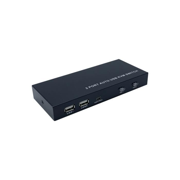 Commutateur KVM - AISENS - HDMI 4K 60Hz - 1U - 2PC - Alimentation Incluse - Noir