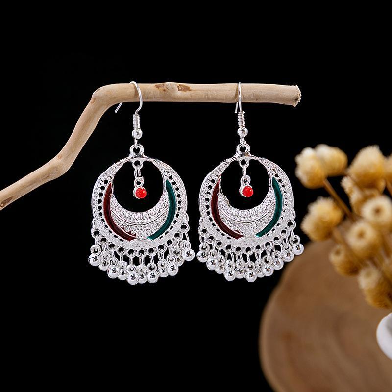 Bohemian Tassel Earrings Retro Ethnic Style Earrings Personalized Temperament Earrings