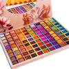 Не слеживающаяся многоцветная портативная 99-цветная блестящая пластина для теней для век для девочек