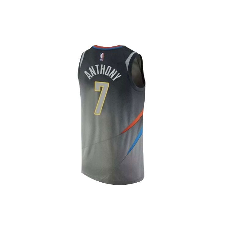 Nike NBA баскетбольная спортивная майка жилет SW Fan Edition 2018-19 сезон Thunder #7 Кармело Энтони мужские топы серый 912134-042
