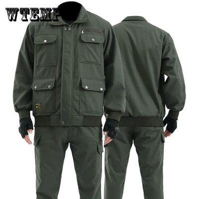 Костюмы рабочей одежды Мужские весенне-осенние костюмы Костюмы для электросварки Противоожоговая износостойкая сварочная рабочая одежда Костюмы по страхованию труда