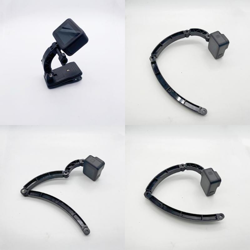 3 Lengths Extension Rod Helmets Arm Extension Curved Poles Selfie Stick Tripod Adapters for Action Cameras