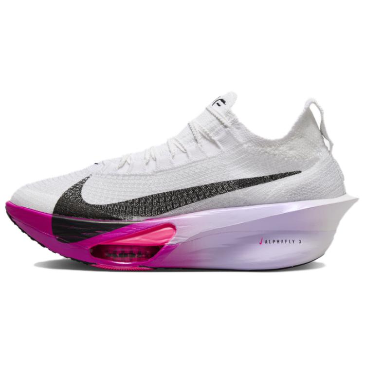 Nike Air Zoom Alphafly NEXT% 3 Белые Яркие Виноградные Женские Кроссовки Фиолетово-Агатовые Черные FD8315-100