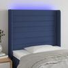 VidaXL LED Headboard Bedroom Furniture Single Bed Accessory Headboard Bed Frame Interior Blue 3124168