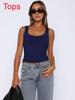 Y2k Sexy Crop Top With High Elastic Polyester For Streetwear Girls