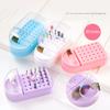 2 In 1 Nail Drill Bits Holder Nail Drill Bits Cleaning Brush Case 30 Holes Nail Art Drill Bits Stand Display Storage Box