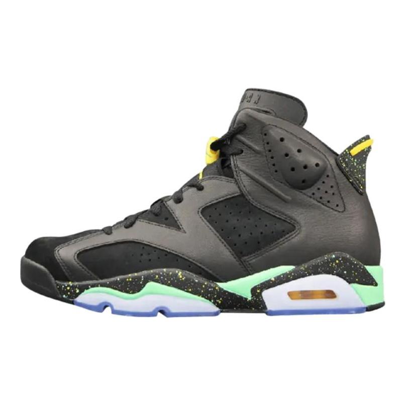 Jordan Air Jordan 6 Высокие Винтажные Баскетбольные Кроссовки Мужские Черные 688447-020