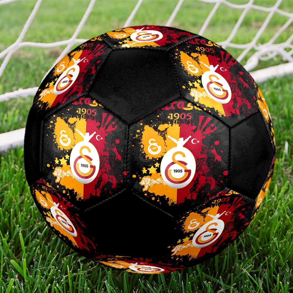 Футбольный мяч для зала Galatasaray Цветной Машинная строчка ПВХ Размер 5 Командная тренировка Готов к соревнованиям Прочный Высокий отскок Крутой Спортивный подарок