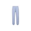 Solid Color Mid Waist Elastic Cuff Sports Pants Women Bottoms Light-Blue 962327304-2