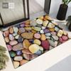 Beach Stone 3D Carpet Rugs For Hallway Doormat Indoor Entrance Home Fashion Kitchen Runner Rug Bathroom Mat Toilet Mat