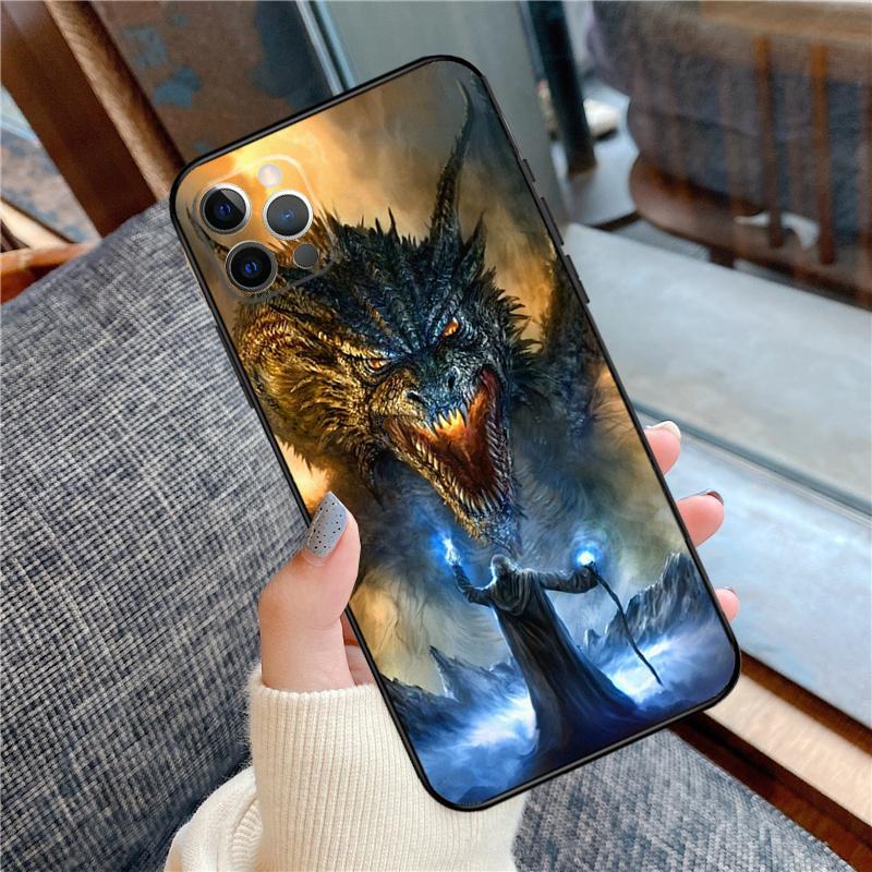 Dragon Cool Art Phone Case For iPhone 16 15 14 13 12 11 Pro Max 12 13 mini XR 15 16 Plus 16e Cover Shell
