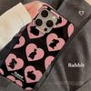 Black Background Love Rabbit Suitable for 16promax Apple 15 Mobile Phone Case IPhone 13 Sweet Cool 11 Cute 12 Anti Fall