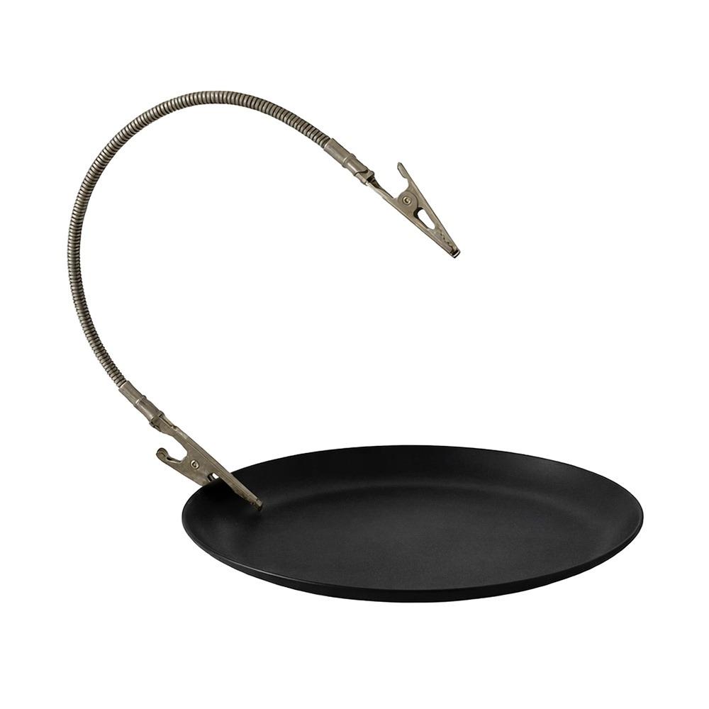 Multifunctional Mosquito Coil Stand Portable with Detachable Alligator Clip Dual-Head Incense Holder Iron Plate