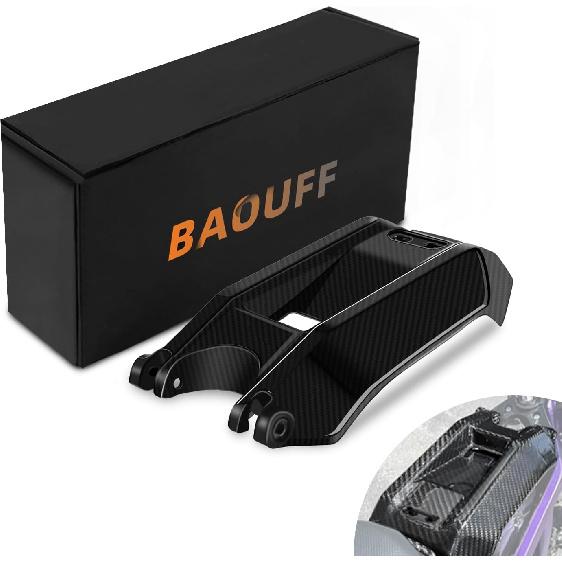 Крышка аккумулятора из настоящего углеродного волокна для Surron Light Bee, Защита обтекателя для электрического мотоцикла для бездорожья Surron Light Bee X/S - Черный