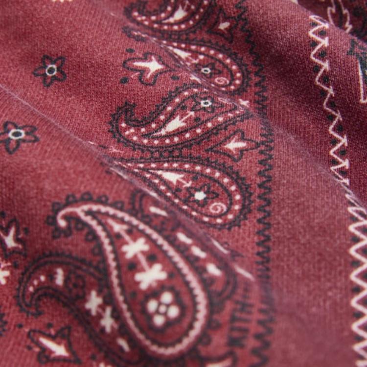 Kith Deconstructed Bandana Williams III Hoodie Pyre Men Tops Red KH2652-608