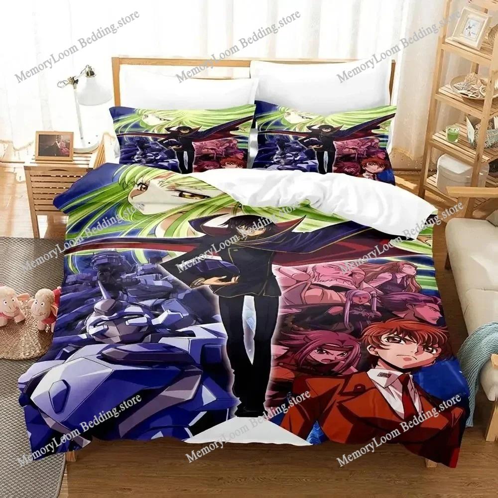 3D Печатный Аниме CODE GEASS Лелуш Комплект Постельного Белья Пододеяльник Спальный Покрывало Одеяло Односпальное Двуспальное King Size Покрывало Домашний Текстиль