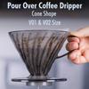 Plastic Coffee Filter Cup V Shaped 60 Spiral Hand Filter New Coffee Hand Dripper  Party