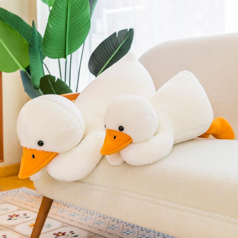 Плюшевая игрушка Белый Утенок Мультяшная Мягкая Кукла Украшение Детский Подарок Подушка