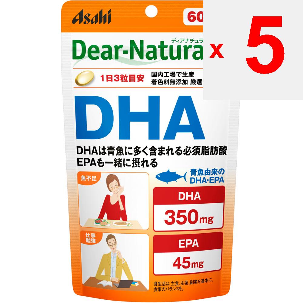 Asahi Dear-Natura Style DHA 180 зерен (60-дневный запас) Церебральный кровоток Улучшение образа жизни Церебральный кровоток
