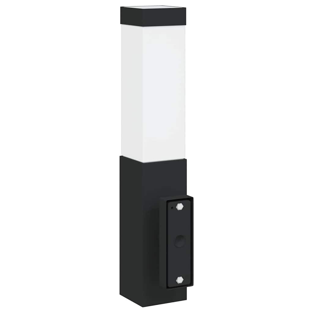 Outdoor Wall Lamp Black 10.5 x 6 x 33 cm Stainless Steel and Plastic