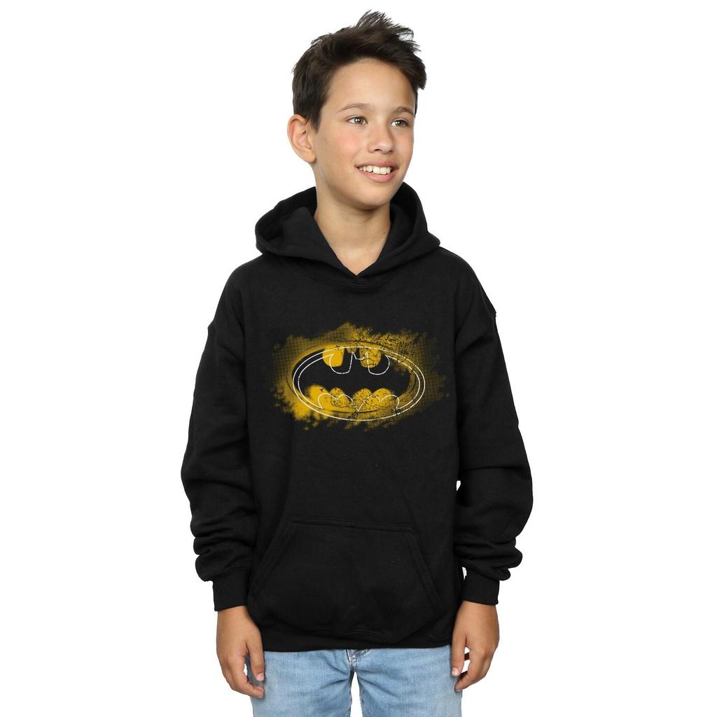DC Comics Boys Batman Spray Logo Hoodie