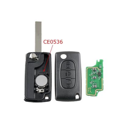 Ключ дистанционного управления для Citroen C4 C5 C4 picasso Peugeot 207 307 308, пустой чип ID46 CE0536 433 МГц ASK