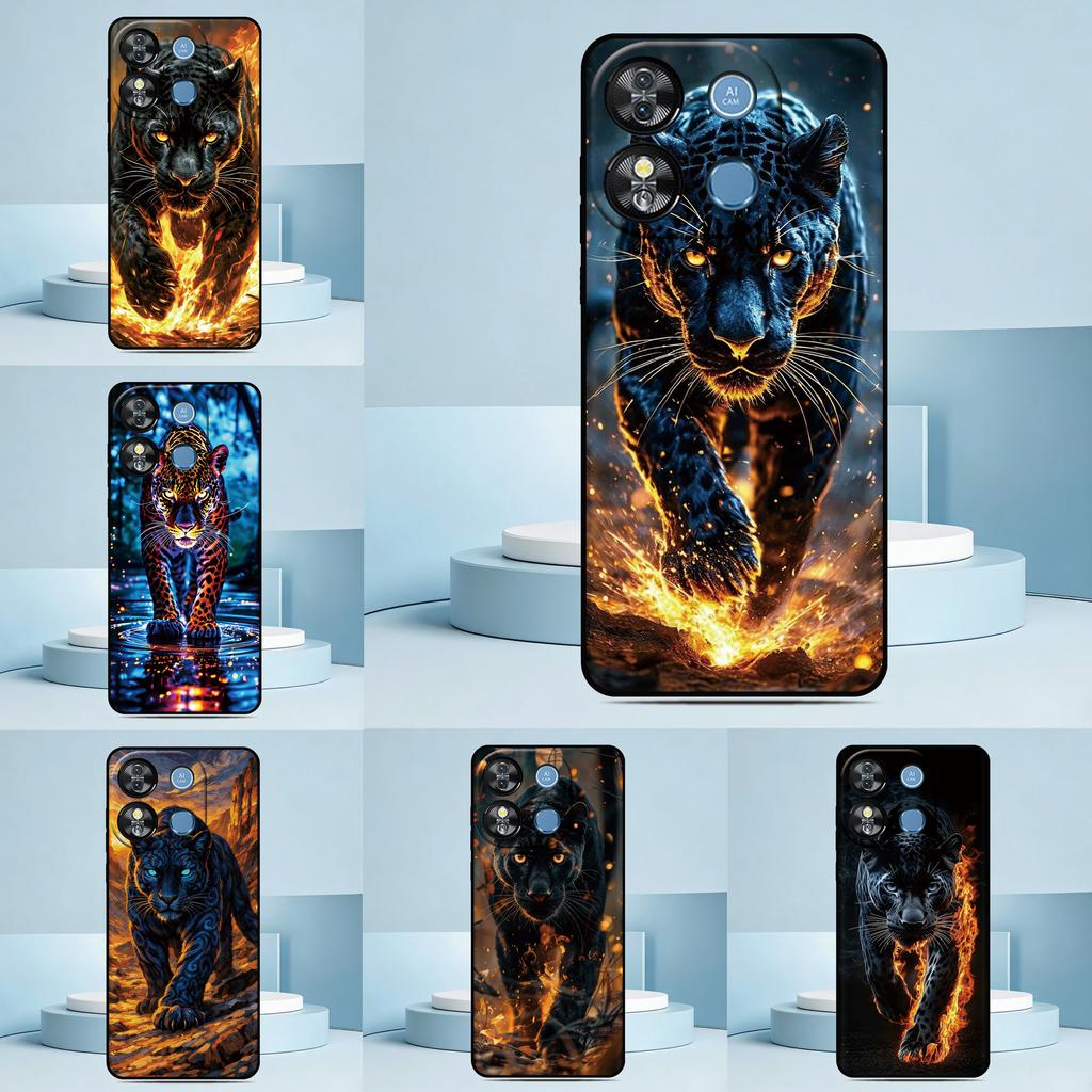 Black Panther Soft Phone Case For Doogee Note 56X 56 58 N55 N60 59 Pro Plus DIY Personalized Custom Picture Image Back Cover