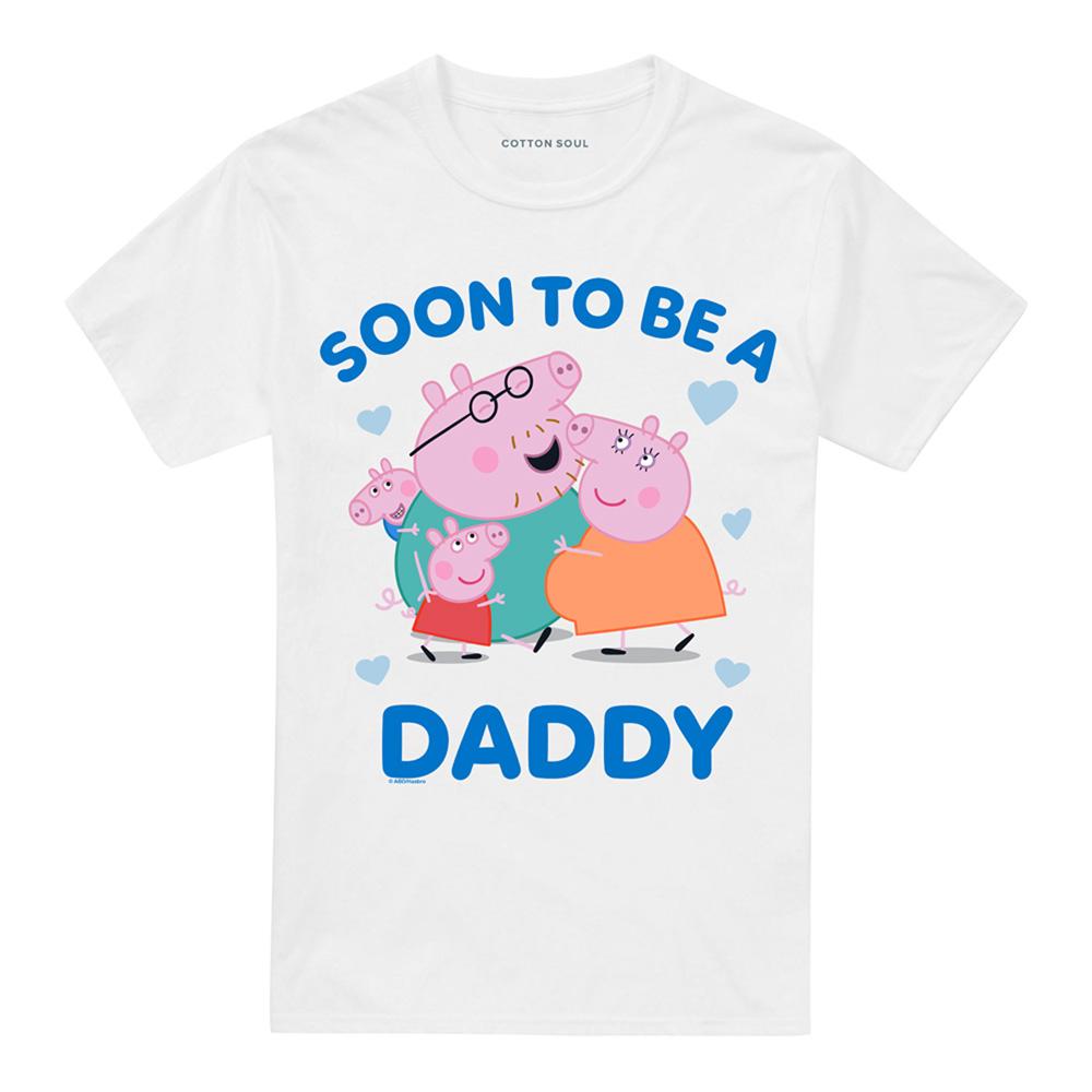 Peppa Pig Mens Soon To Be Daddy Pig T-Shirt