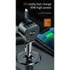 75W 3 In 1 Car Fast Car Phone Charger with Retractable Cable USB Type C Cable Adapter for IPhone Samsung Xiaomi Quick Charger3.0