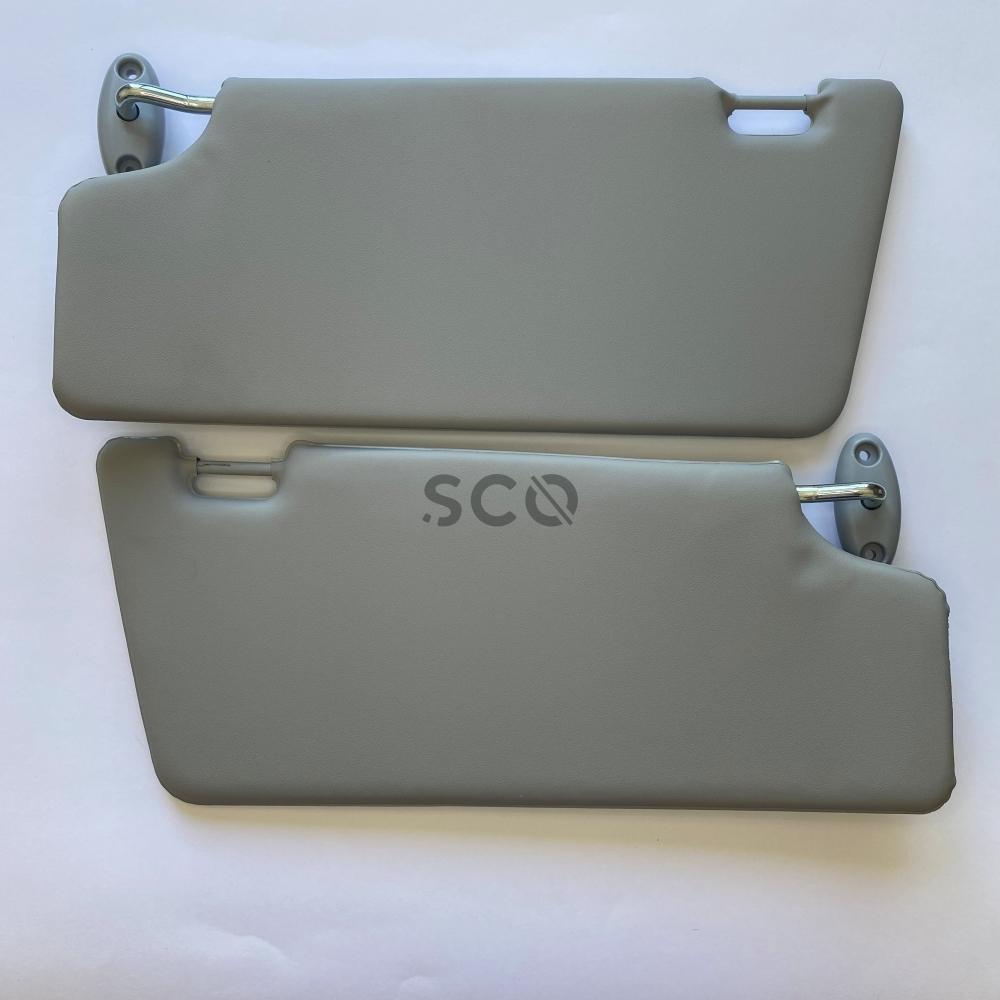 Солнцезащитный козырек для Ford Focus, 1 комплект, защита от солнца, 2 шт., левый и правый, серый с зеркалом, 1998-2004 гг.