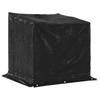Firewood Rack with Rain Cover 101 x 61 x 110.5 cm Galvanized Steel