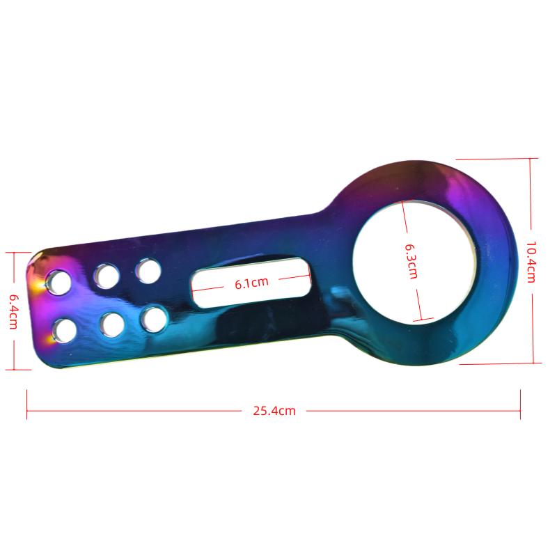 Universal Aluminum Alloy Tow Hook for Cars - Racing Cool Multi-Color Front Towing Hook Off-Road Vehicle Modification Accessory