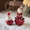 Cute Christmas Santa Bell Pendant Resin/Iron Xmas Tree Pendant  New Year