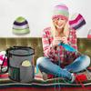 with Front Pocket Crochet Organizer Tote Portable Tote Bag  for DIY Knitting Enthusiasts