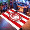 Olympiacos logo Carpet Rug for Living Room Bedroom Home Sofa Decoration,Kids play Nonslip Floor Mat
