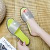 20 Spring New Flat-bottomed Cool Slippers Women's Open-toed Rhinestone One-word Women's Shoes