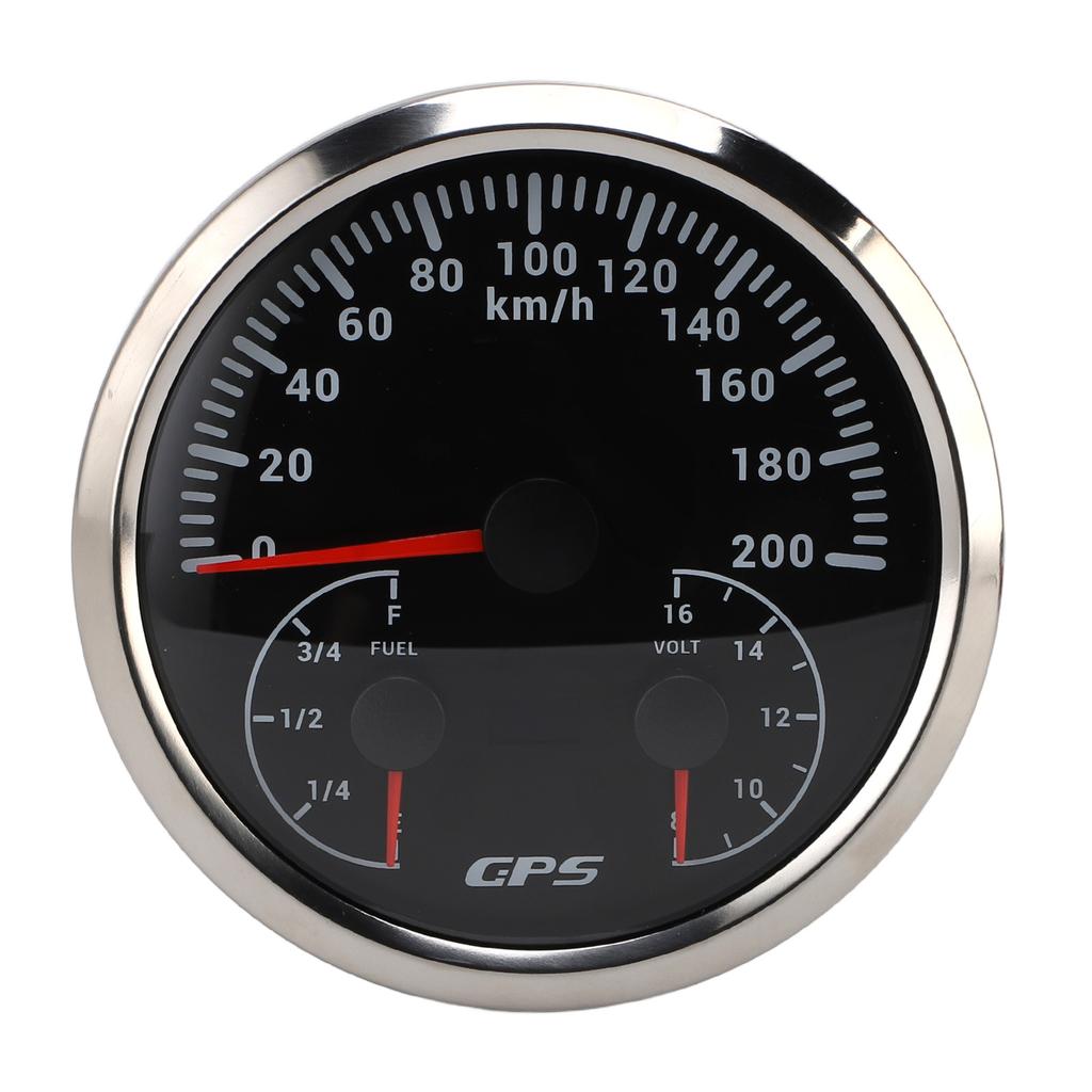 110 мм 4 3/8 дюйма 3-в-1 GPS спидометр одометр с вольтметром указателем уровня топлива указателями поворота 200 км/ч для автодома яхты грузовика