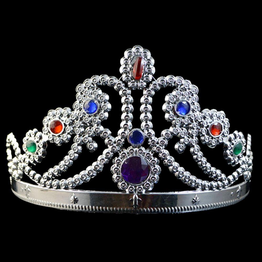 King'S Clothing Accessories Hairpin Nine Diamond Crown King'S Crown Princess Crown Circular Tiaras