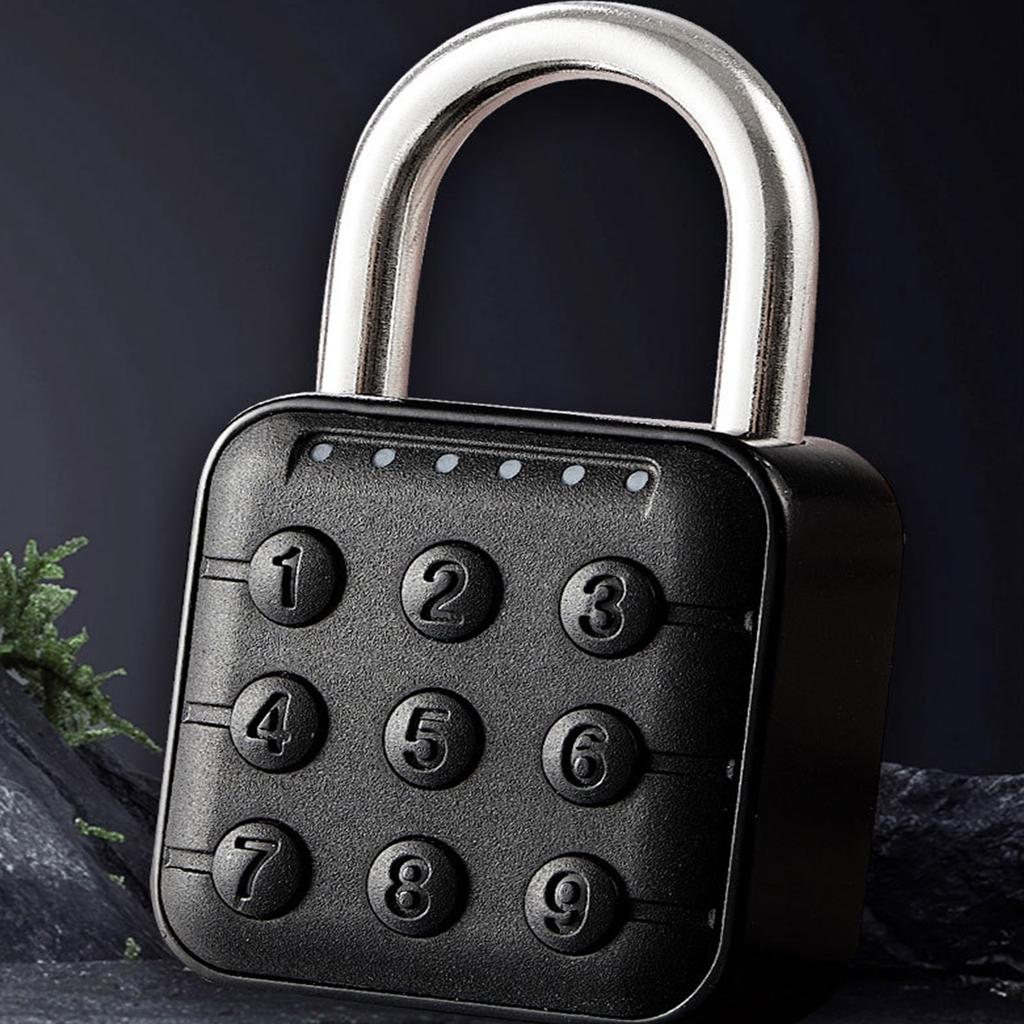 6 Digit Waterproof Code Padlock Combination Lock Keyless Unlock AntiTheft Padlock for School Locker Gym Locker