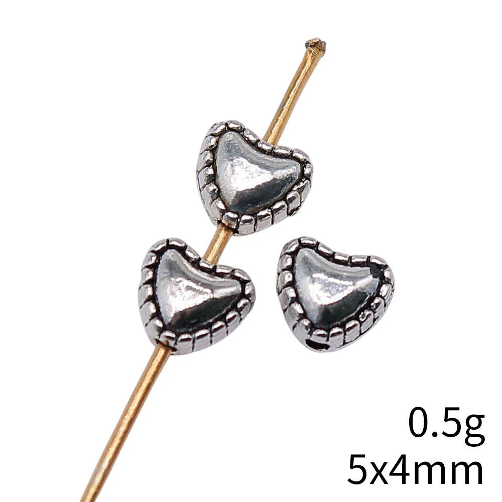 Сердце Свободные Бусины Для Валентиновского Браслета Ожерелья DIY Винтажные Материалы Для Изготовления Украшений Для Шармов