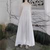 Woman Summer Niche Chinese Style Sleeveless Cotton Dress Fashion Vintage Solid Color Retro Personality Dress