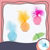 Игрушка для кошек, мячик для кошек с перьями, забавная игрушка для кошек с кошачьей мятой, скрипучая игрушка для кошек с кошачьей мятой, мячик-колокольчик для котенка, кошка