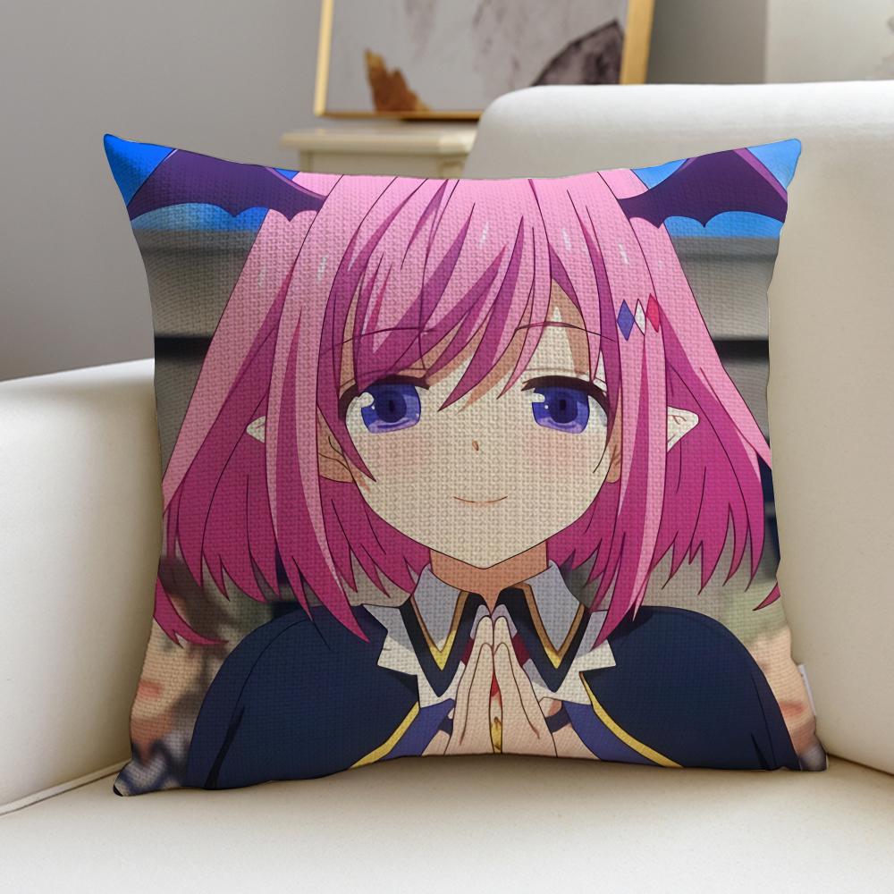 the Greatest Demon Lord Is Reborn as a Typical Nobody Cushion Cover linen pillowcase square removable and washable cushion