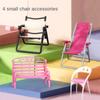 Leisure Folding Chair Model Miniature Dollhouse Furniture Model Chair 1:6 Dollhouse