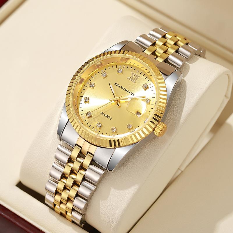 Лучшие роскошные мужские кварцевые часы, модные дизайнерские мужские наручные часы, мужские подарки, календарь, деловые часы