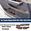 Для Toyota Sienna XL40 2021 2022 2023 2024 Автомобиль передняя дверь средний ящик для хранения нижний ящик для хранения Материал TPE