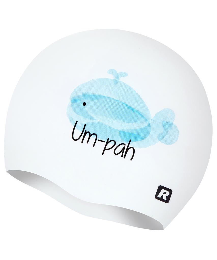 Laelliseupocheu [Oruc800 Wht] Силиконовая шапочка для плавания 'Кит' Белая